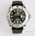 EW Factory Rolex Yacht-Master 40mm Dark Rhodium Oysterflex Watch Swiss 3235 Movement